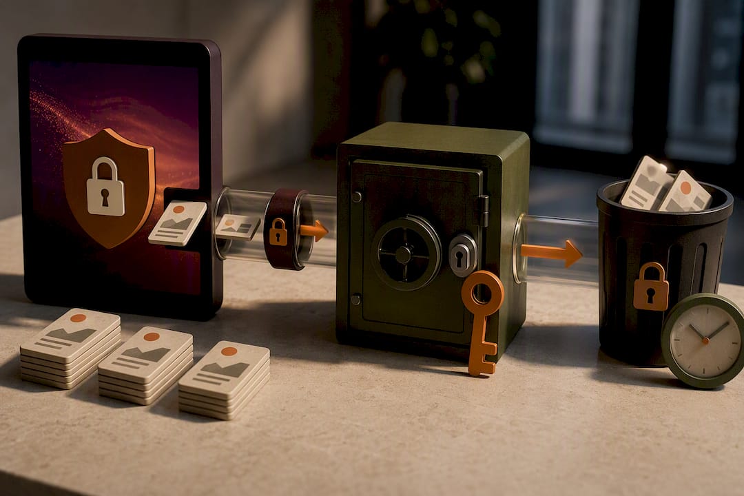 Secure upload and storage of employee documents