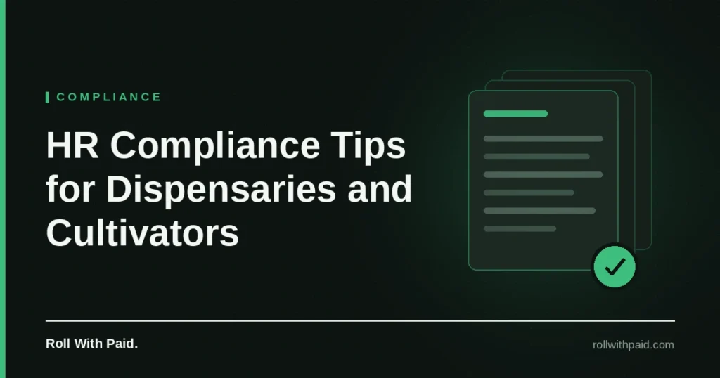 cannabis payroll compliance tips