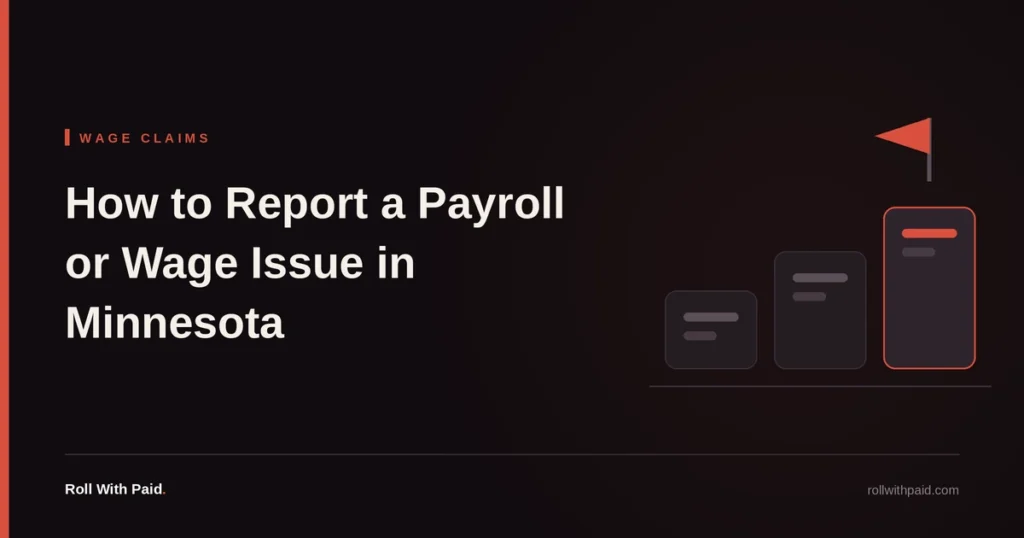How to Report a Payroll or Wage Issue in Minnesota
