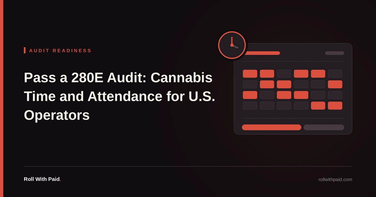 Pass a 280E audit for time and attendance.