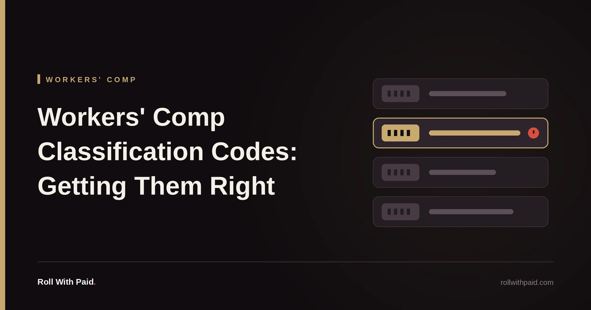 Workers' Comp Classification Codes: Getting Them Right