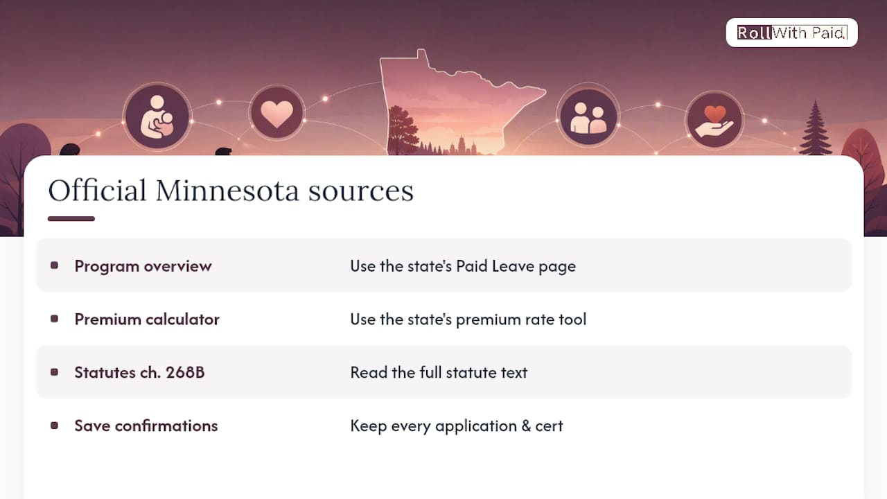 Official Minnesota Paid Leave Resources — overview diagram