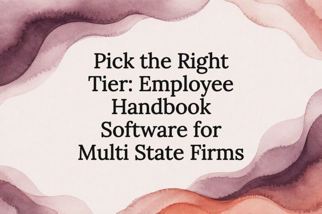 Decorative multi-state handbook title card