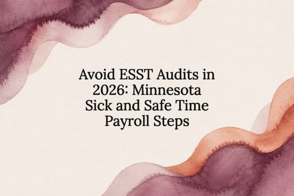 Decorative Minnesota ESST payroll title card