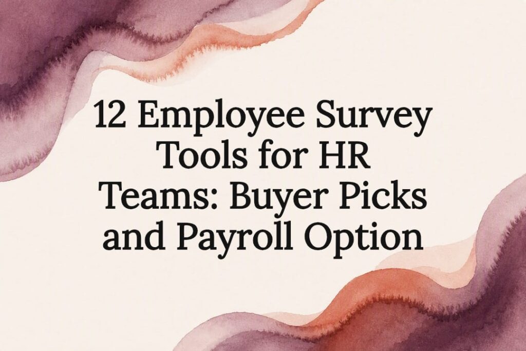 Decorative employee survey tools title card