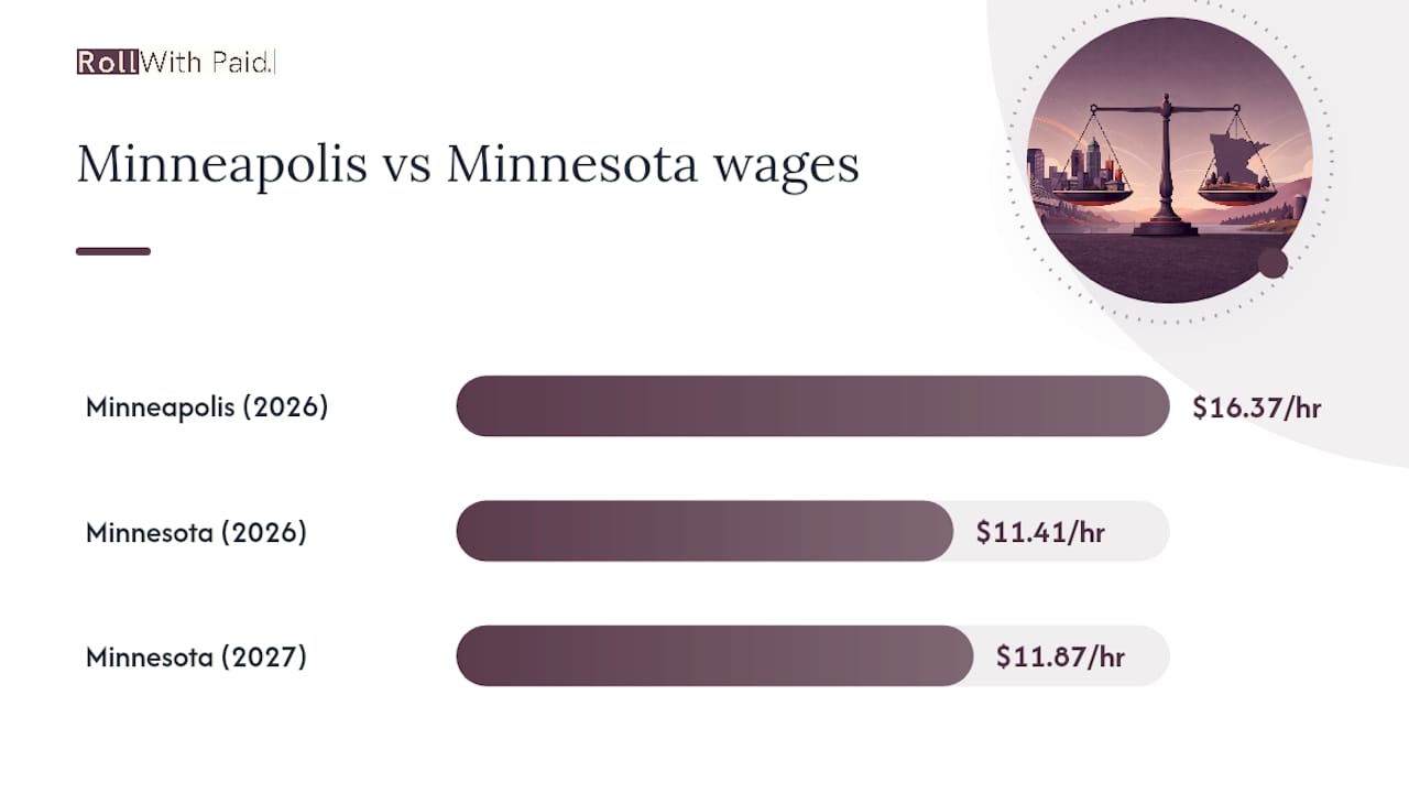 Minneapolis and Minnesota wage rate comparison