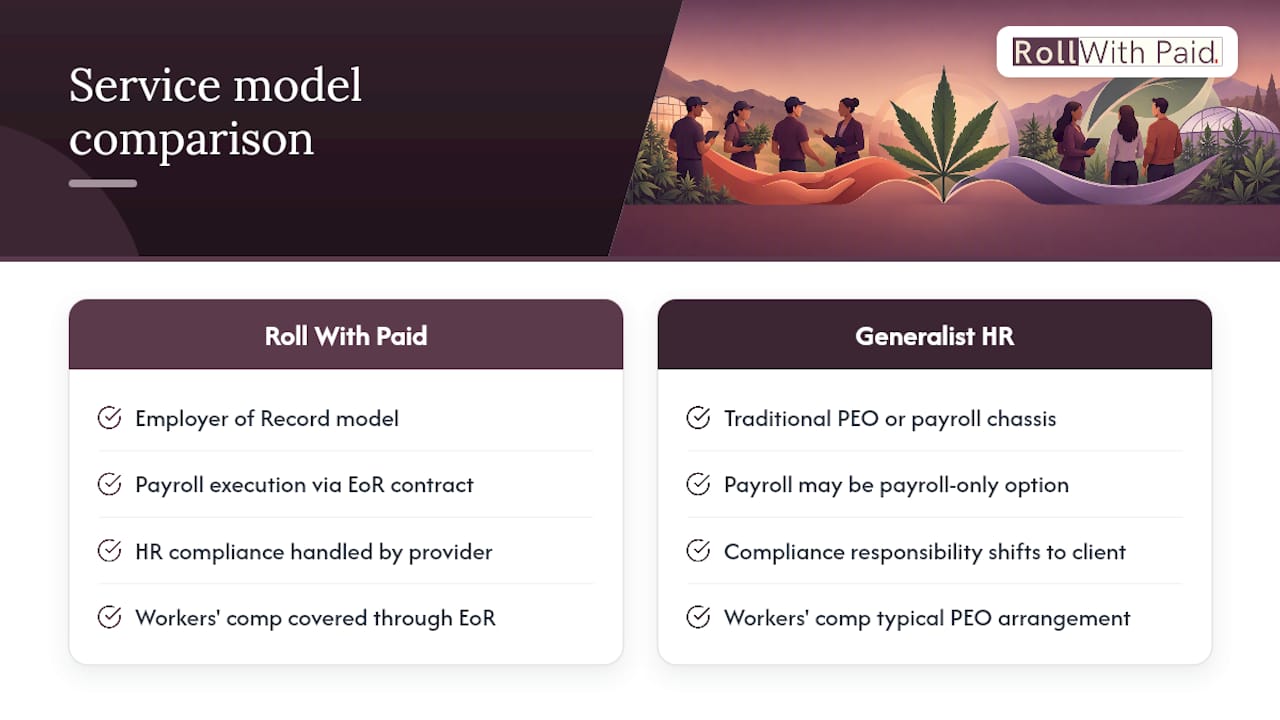 EOR and generalist HR service comparison