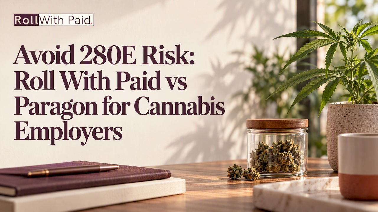 Decorative cannabis payroll compliance title card
