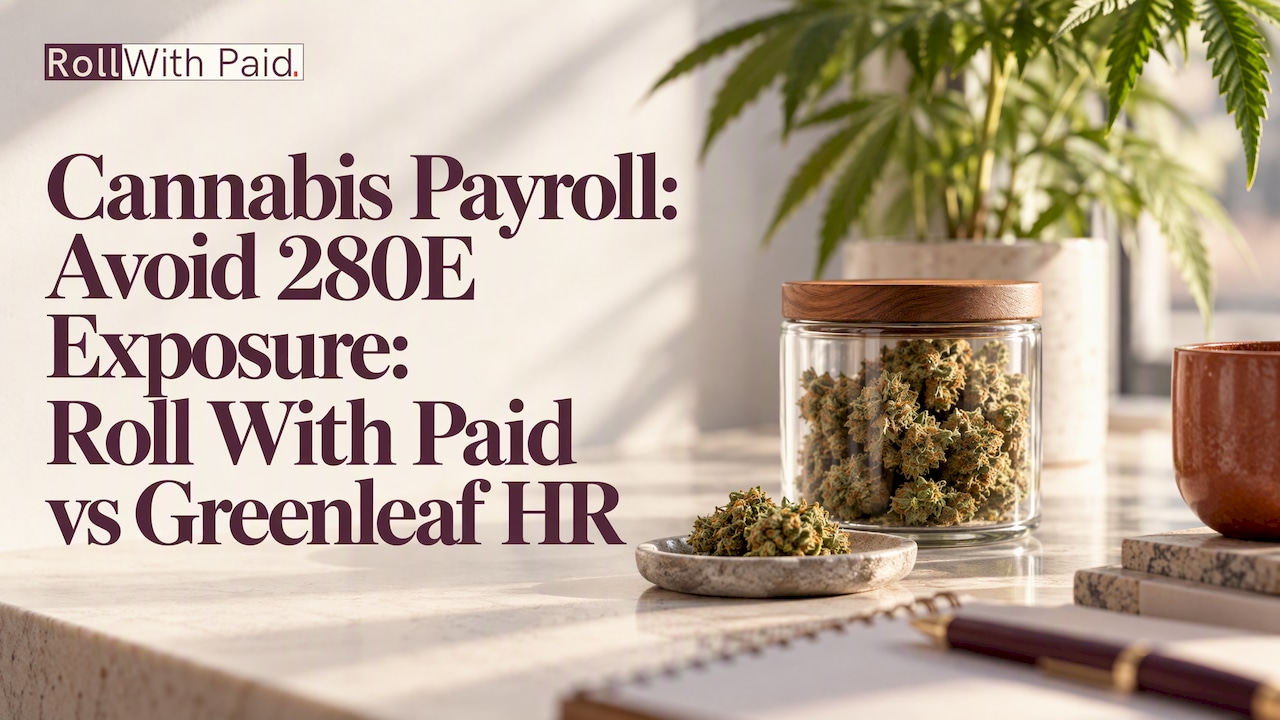 Decorative cannabis payroll title card