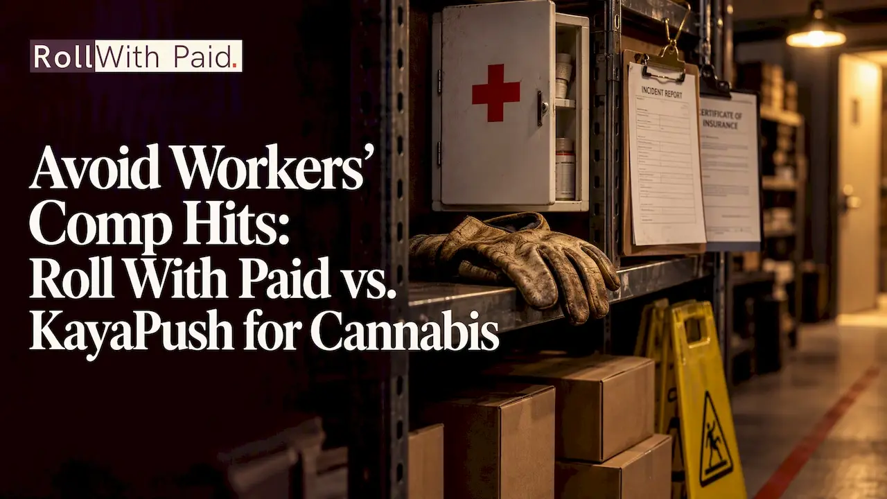 Decorative cannabis payroll title card