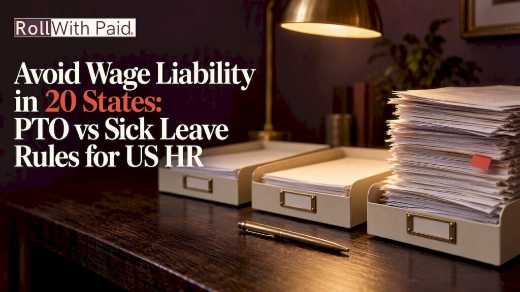 PTO vs Sick Leave Rules for US HR