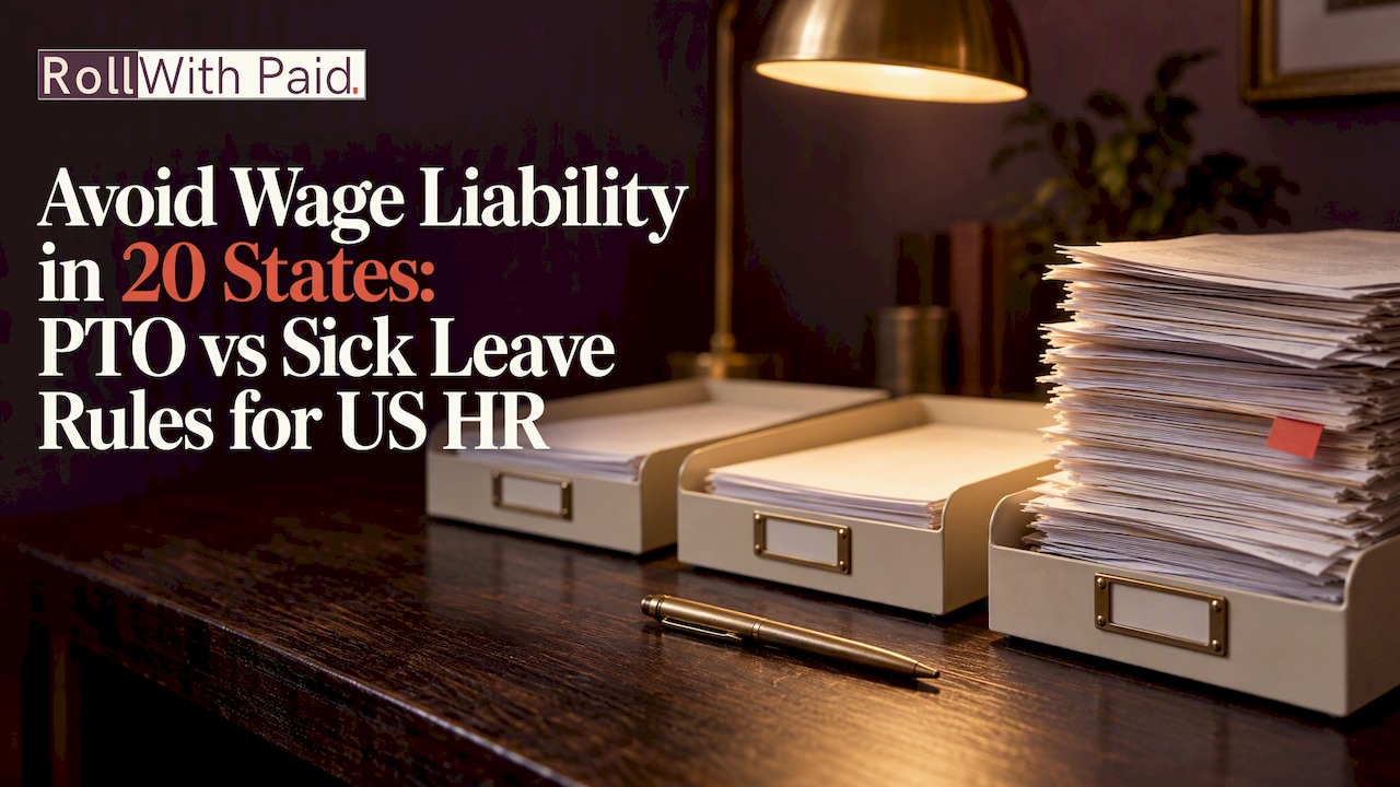 PTO vs Sick Leave Rules for US HR
