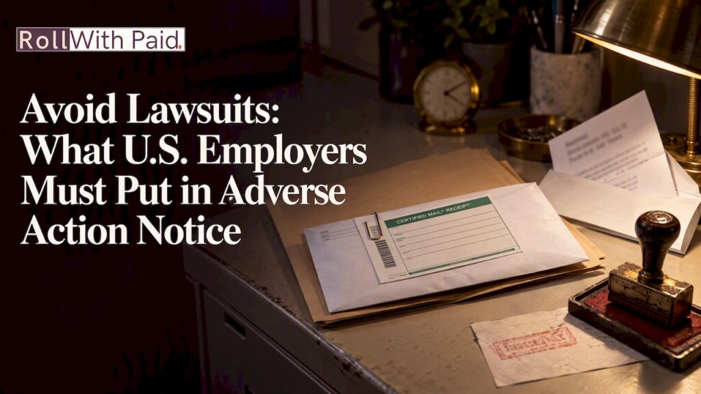 What U.S. Employers Must Put in Adverse Action Notice
