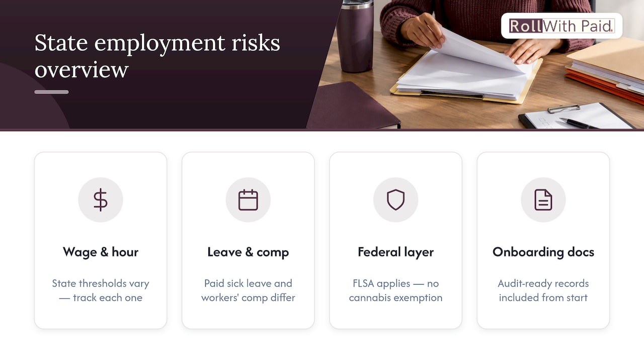 Compliance Beyond Tax: State Employment Law for Cannabis Employers — overview diagram