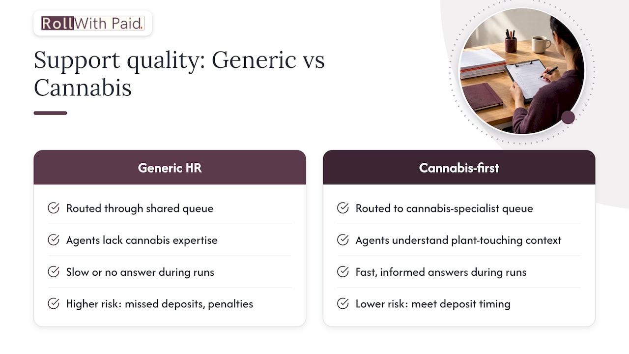 Support Quality When Your Business Can't Afford a Payroll Delay — overview diagram