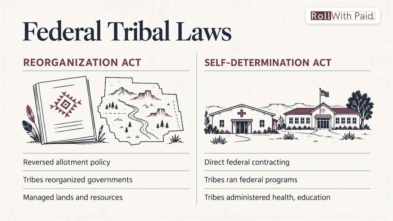 Legal frameworks that govern tribal relations — overview diagram